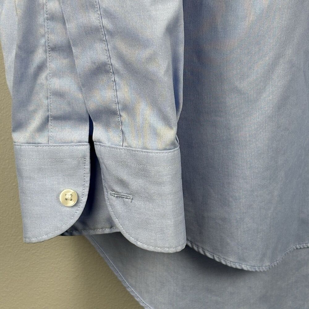 Charles Tyrwhitt Dress Shirt Men 15 1/2 - 35 Classic Fit Blue Non-Iron Soft - Picture 4 of 9